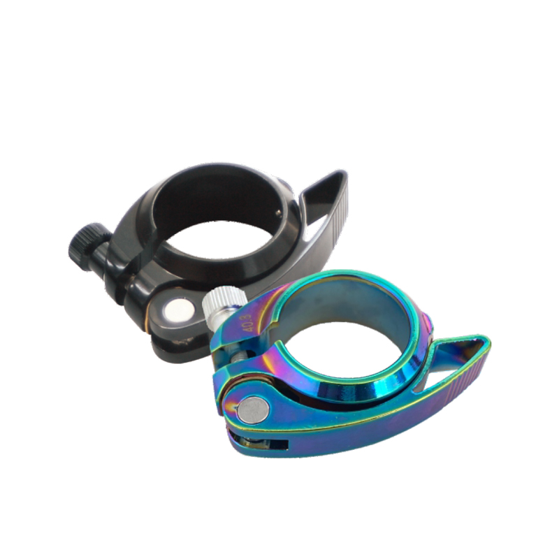 H-35 custom color size wholesale bicycle parts quick release aluminum alloy road MTB BMX bike seat clamp